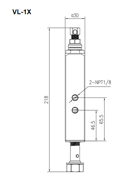 Disegno Tecnico delle Valvole Dosatrici VL-1X Disegno Tecnico delle Valvole Dosatrici VL-1X