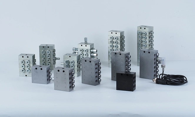 Componenti del sistema di lubrificazione progressiva iso