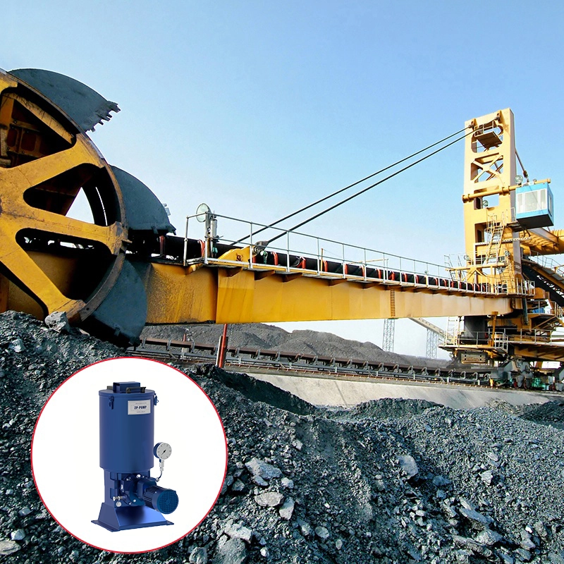 Sistema di lubrificazione centrale in macchine minerarie