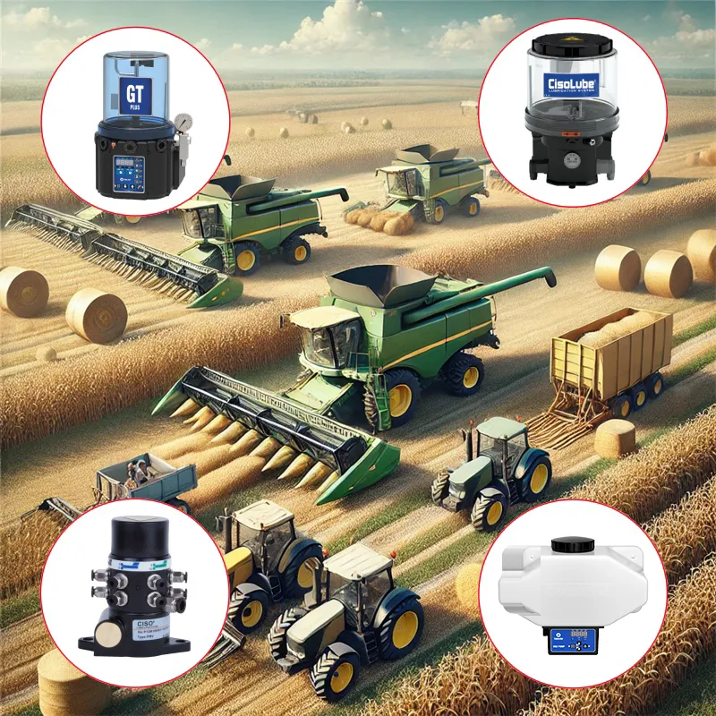Sistema di lubrificazione centrale in macchine agricole